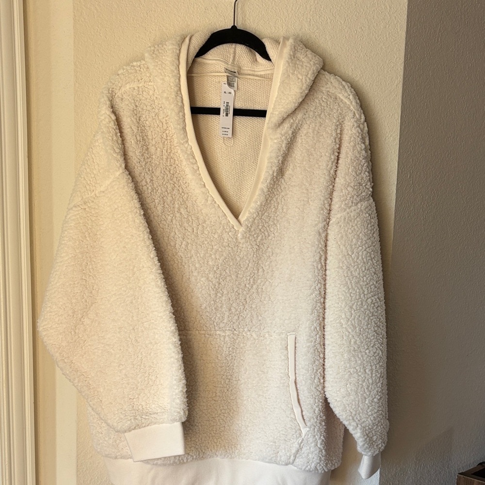 Victoria's Secret Cream Sherpa Hoodie